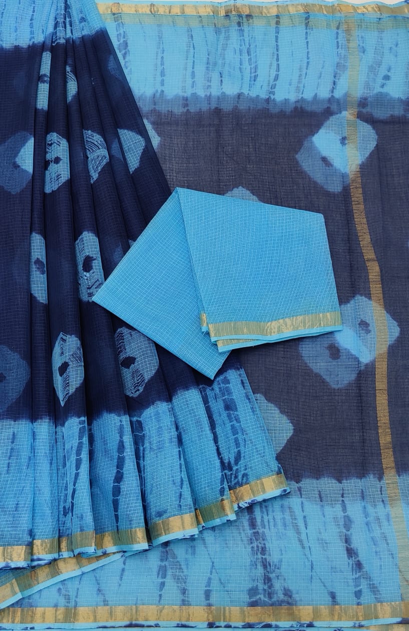 Kota cotton embroidery work Saree