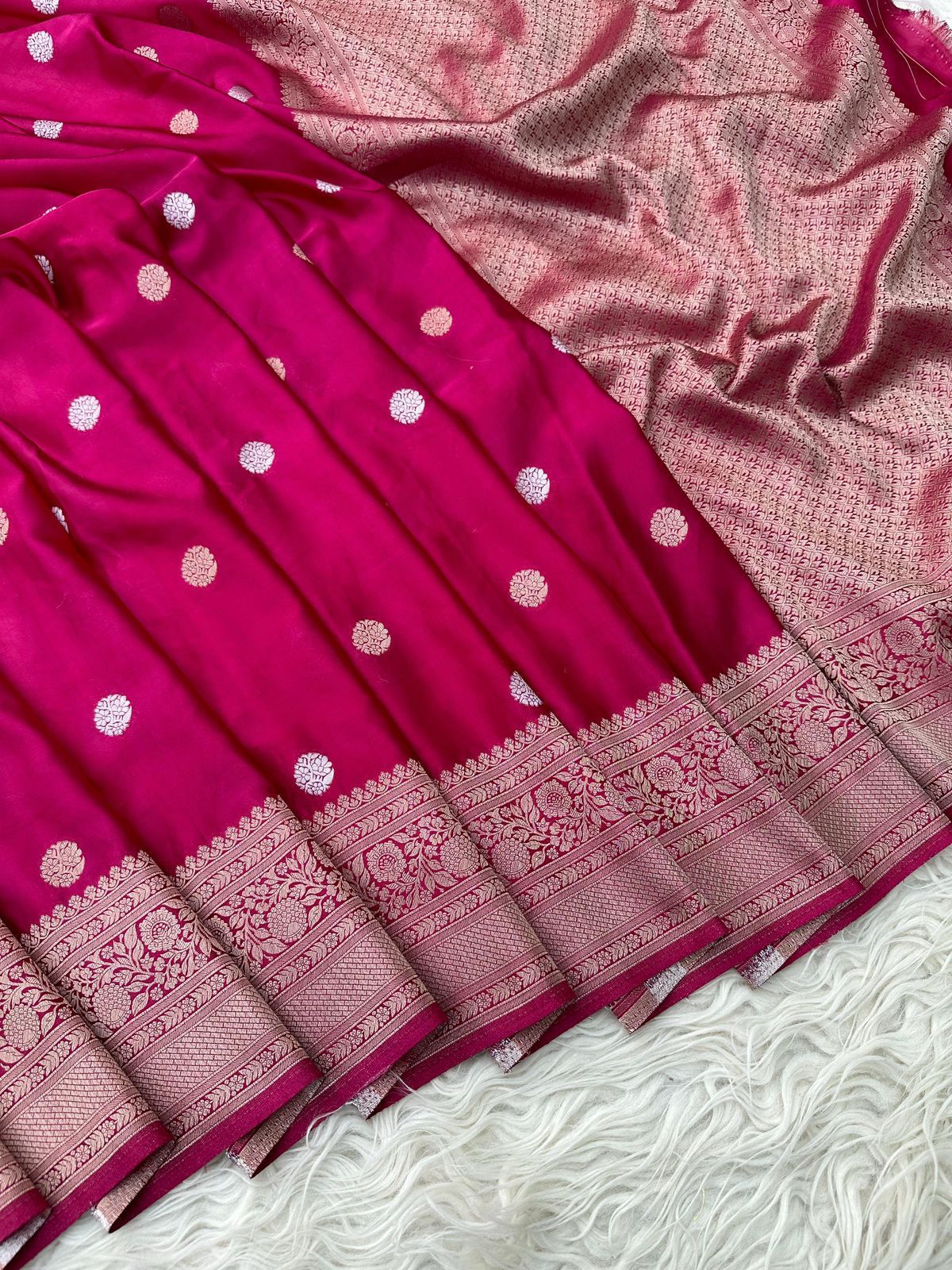Banarasi katan mashru silk saree