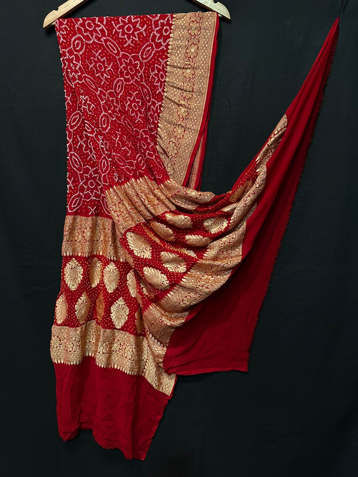 Pure Modal Silk Bandhaj Print Dupatta