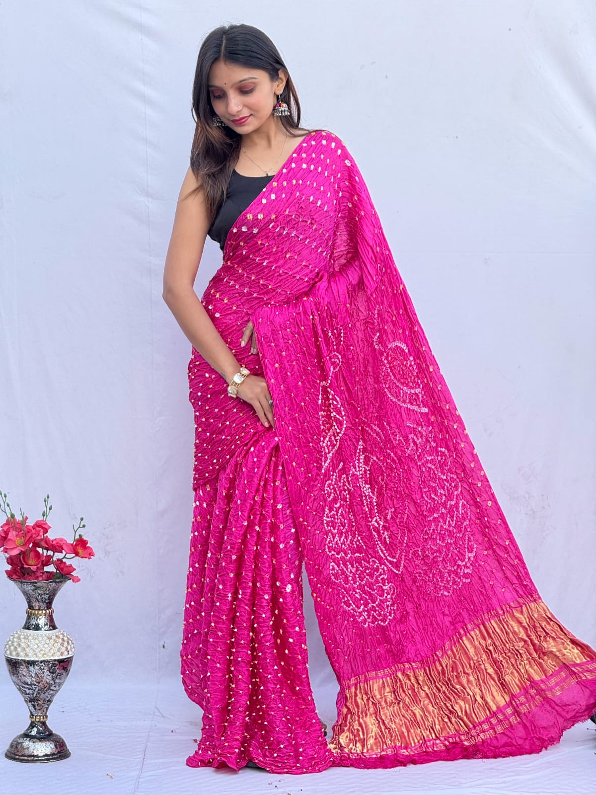 Pure Modal Silk Saree with blouse