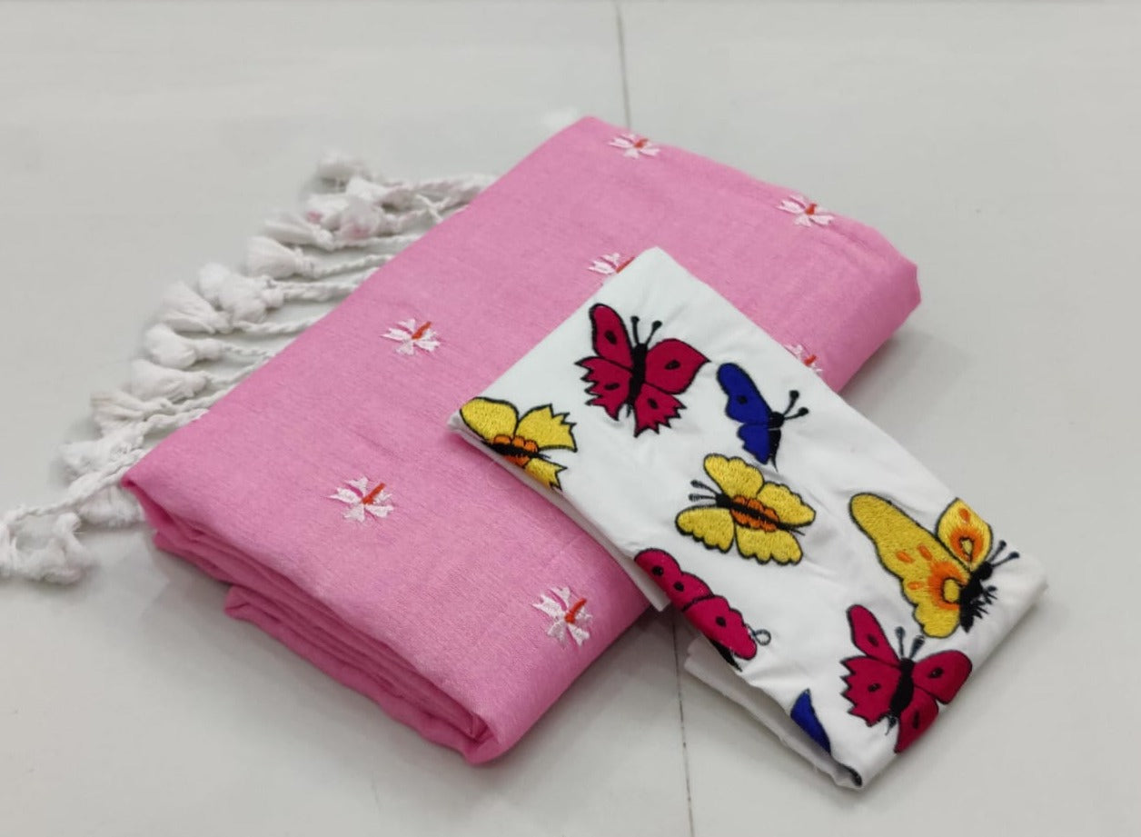 Pure khaddi Cotton Saree