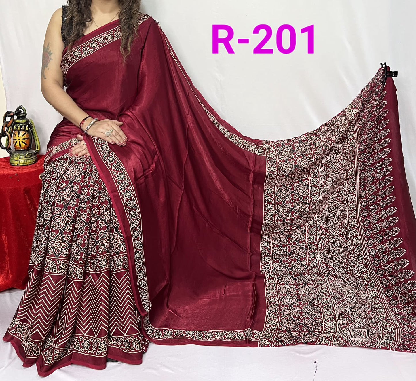 Pure Modal Silk Saree with blouse