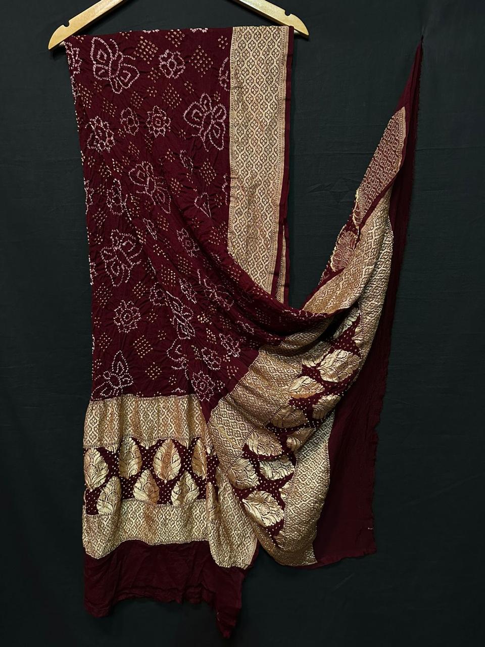 Pure Modal Silk Bandhaj Print Dupatta
