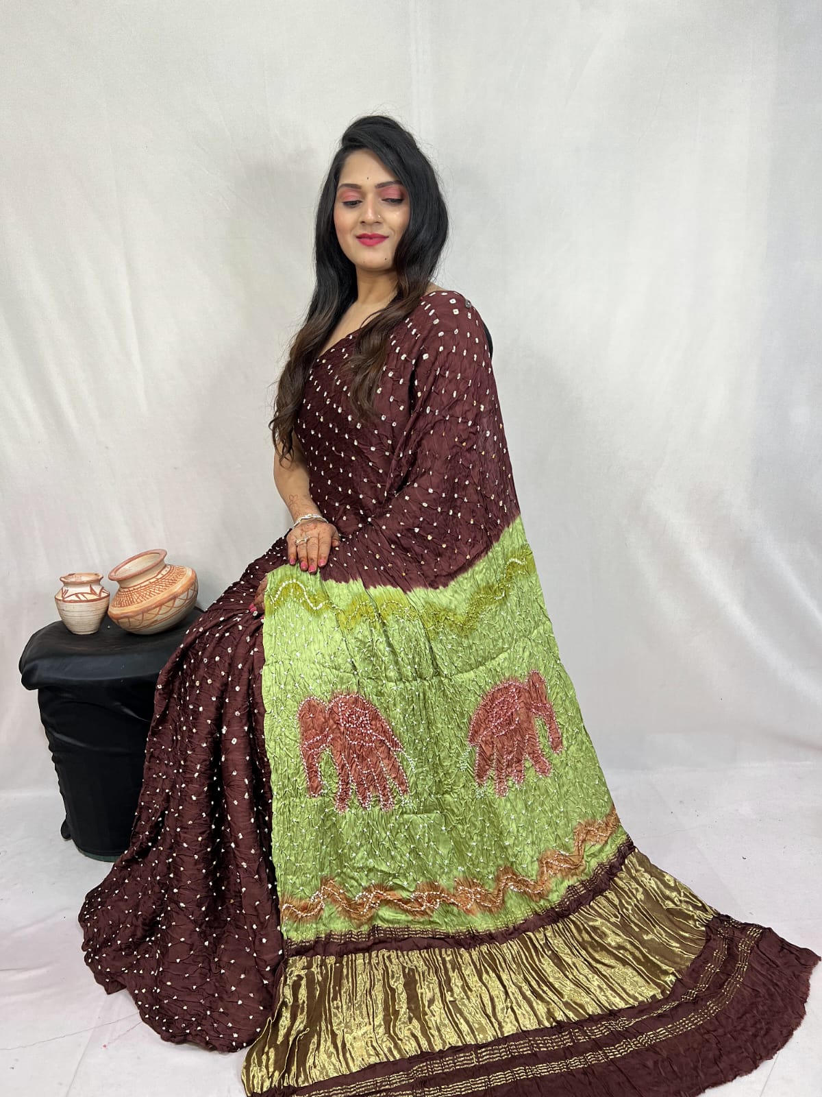 Pure Modal Silk Saree with blouse