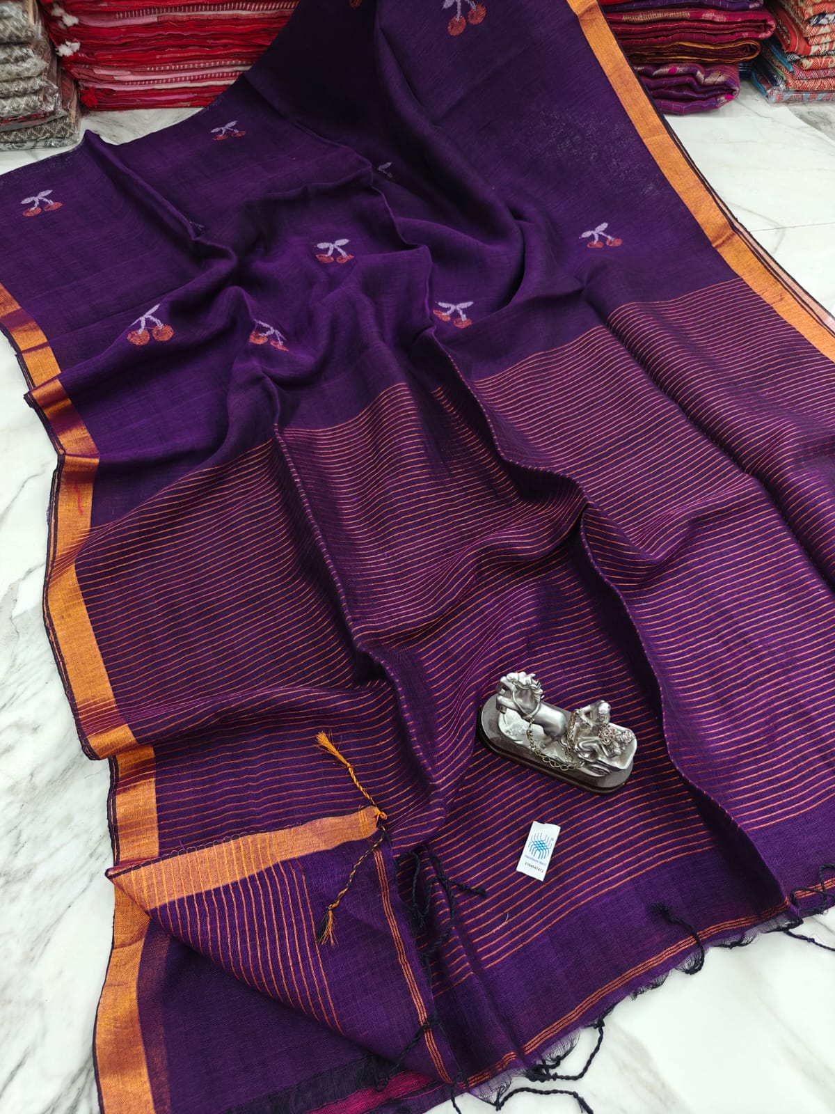 Linen by Linen Saree With Running Blouse