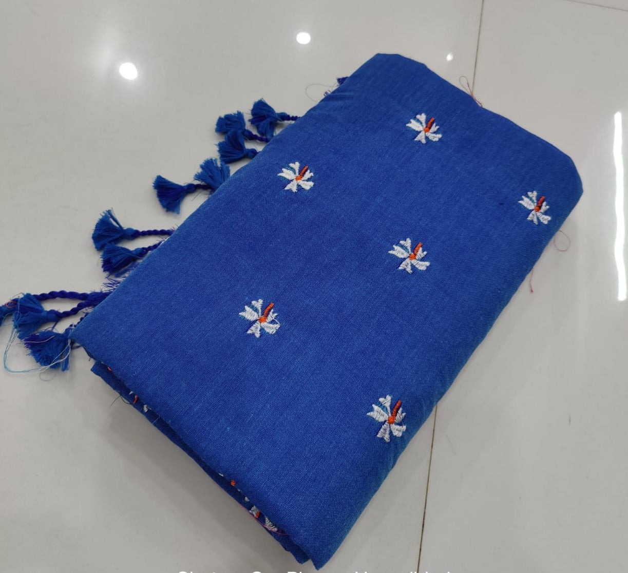 Pure Khaddi Cotton Saree With Running Blouse