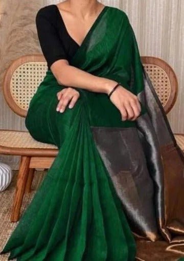 Bengal khaddi Cotton Silk Saree