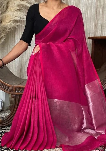 Bengal khaddi Cotton Silk Saree