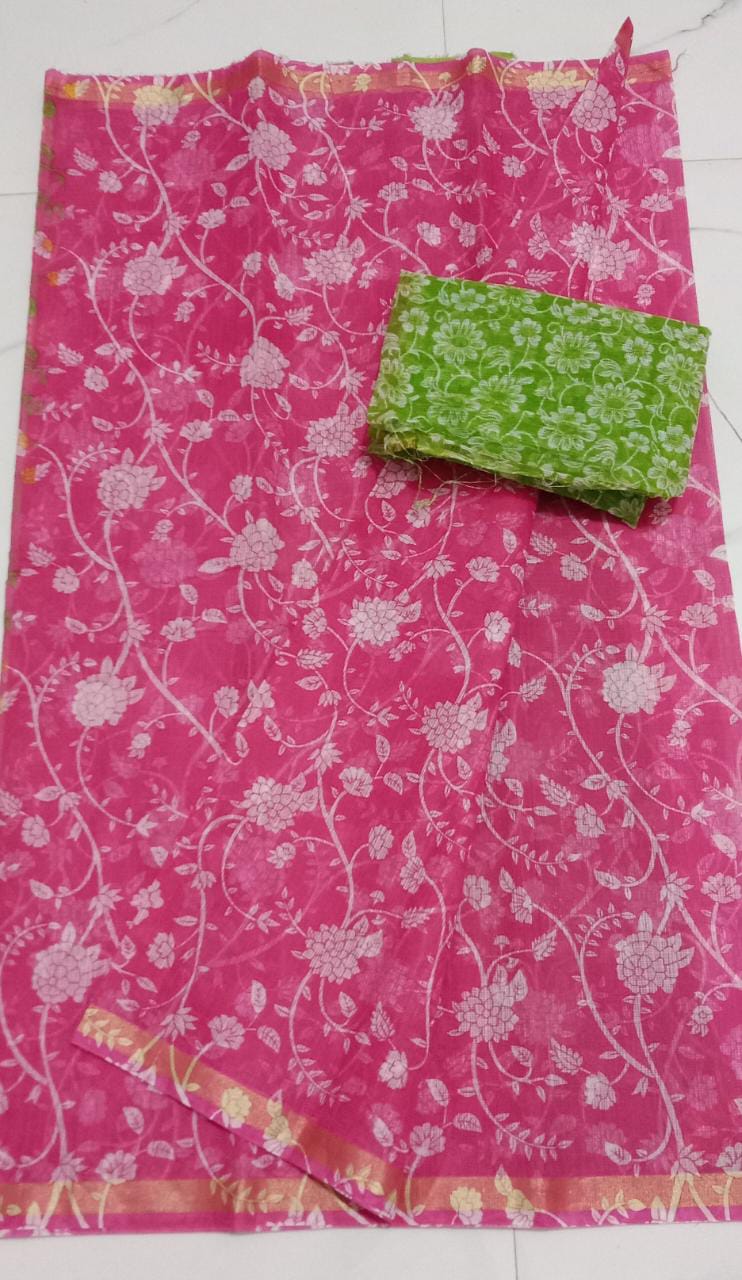 Pure Kota-Doria Saree with Blouse