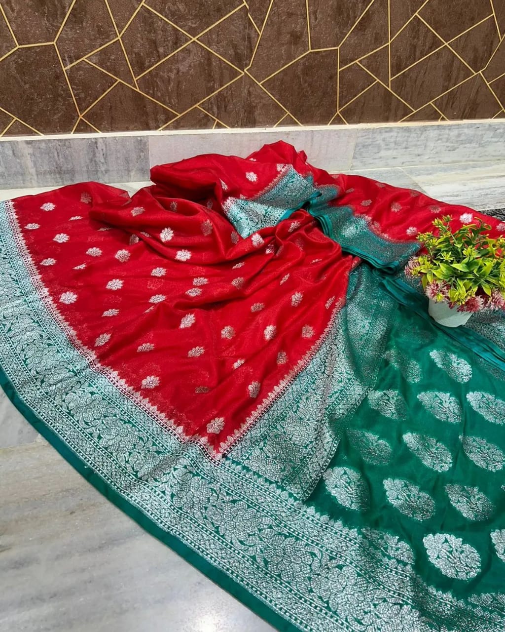 Banarasi Khaddi Chiffon saree