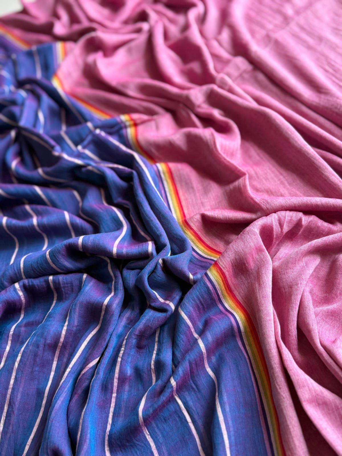 Beautiful Cotton Mulmul  Saree