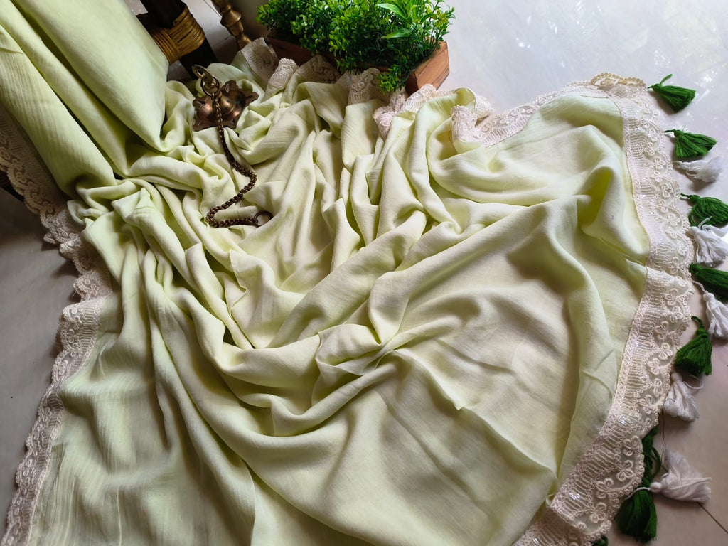 Beautiful Cotton Mulmul  Saree