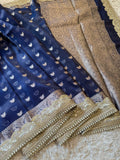 Banarasi Glass Tissue Booti Weaving Soft Saree