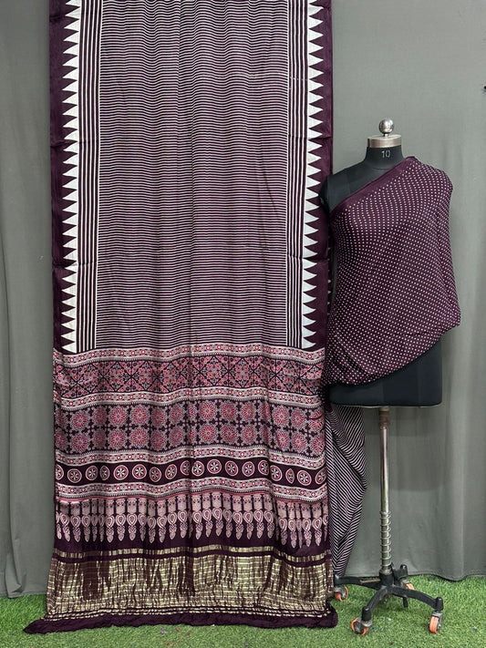 Pure Modal Silk Saree with blouse