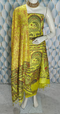 BHAGALPURI   KATAN MADHUBANI PRINT UNSTITCHED SUIT