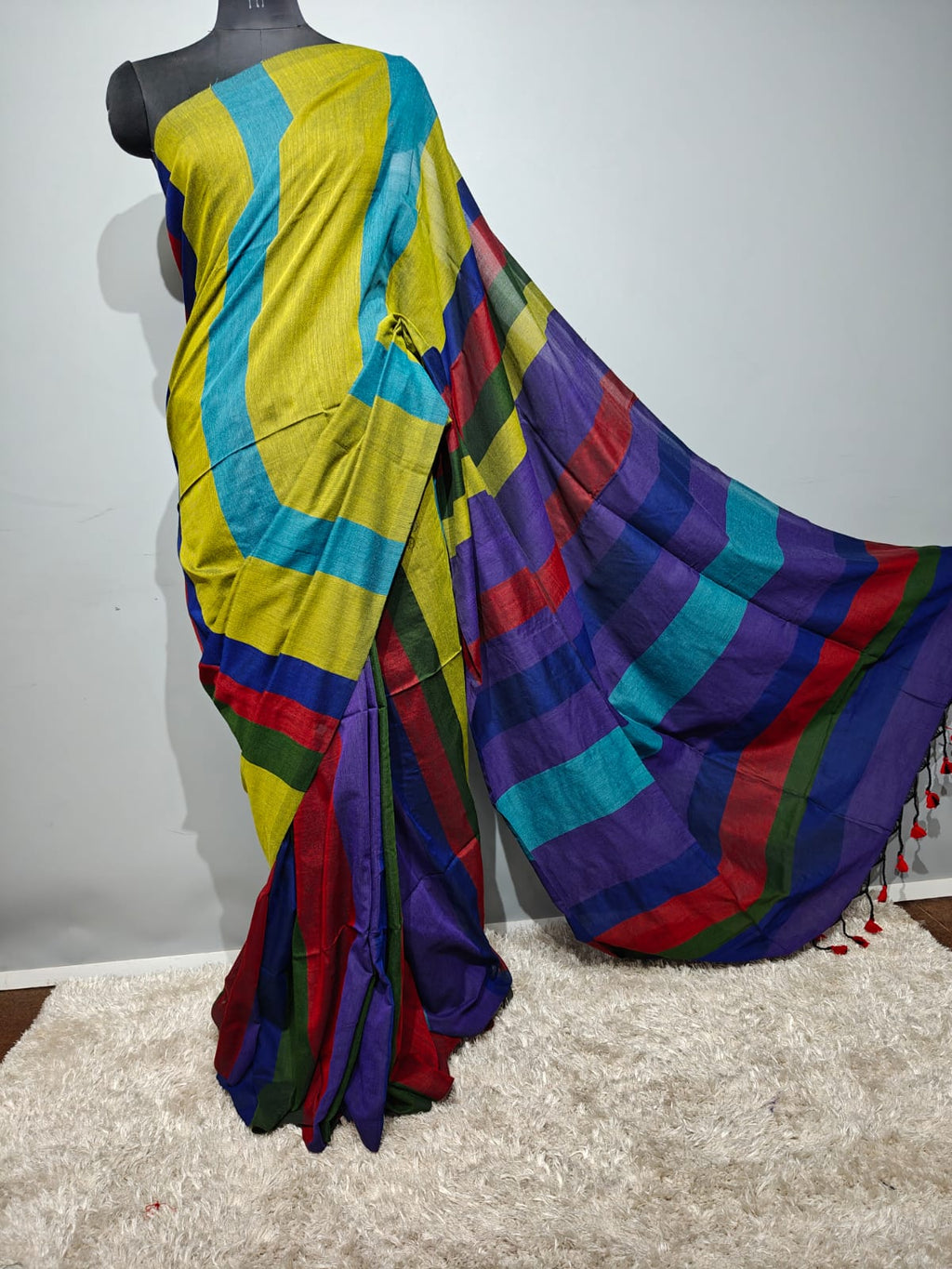 khaddi Cotton Silk Saree