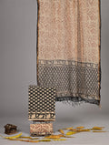 Pure Cotton Hand Block Print Suit With Kota Doriya Dupatta