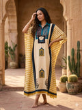 Pure Modal Silk Handblock Printed Kaftans Stitched suit