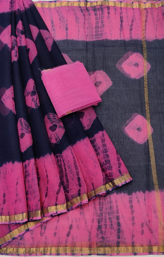 Kota cotton embroidery work Saree