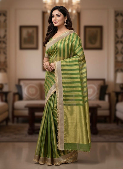 Banarasi Tissue Silk Saree With Blouse