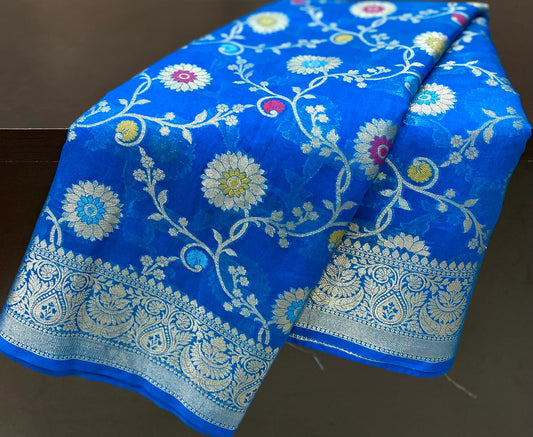Banarasi  Semi Georgette Soft Silk Saree