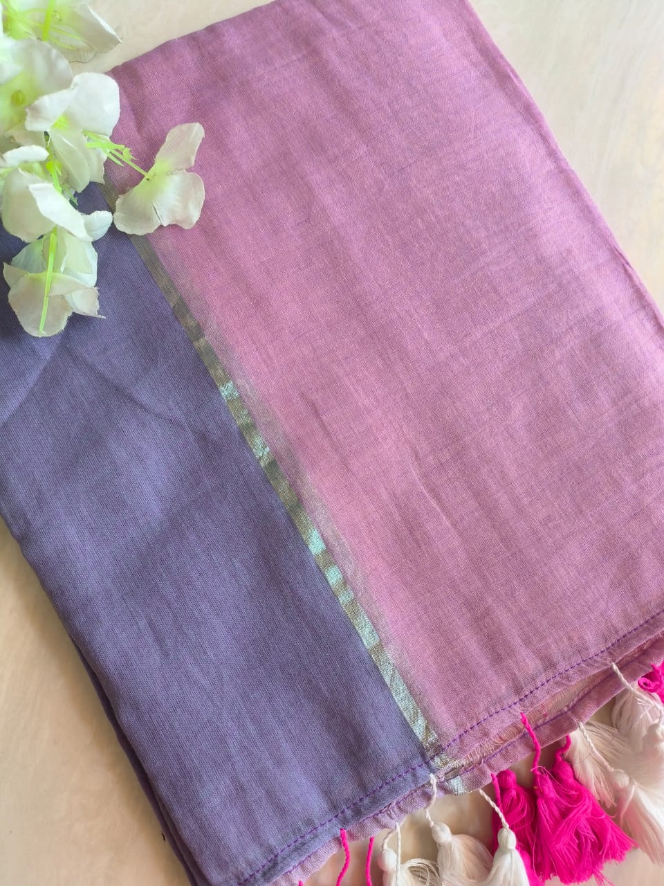 Beautiful Cotton Mulmul Saree