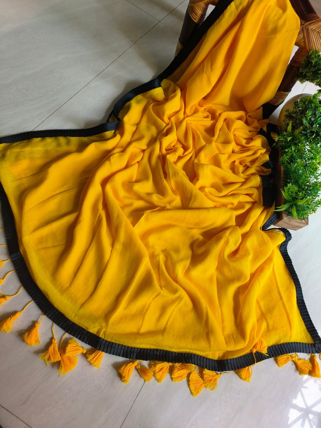 Beautiful Cotton Mulmul Saree Without blouse