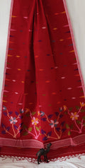 Pure Cotton needle work jamdani Saree