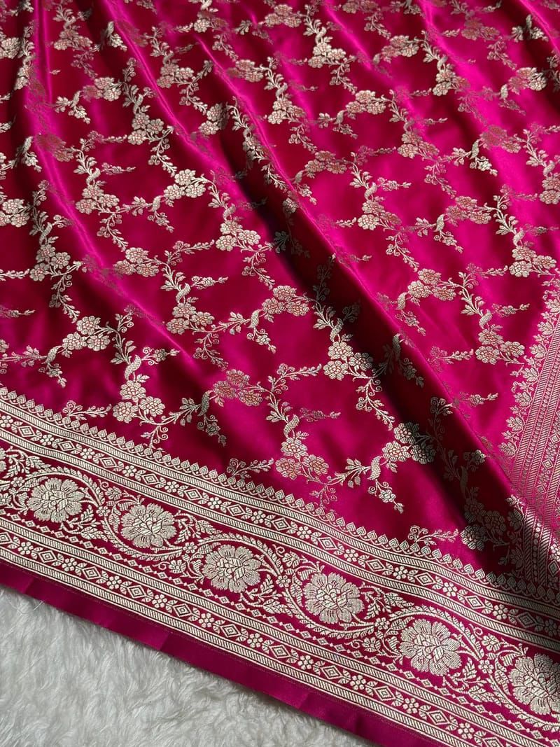Banarasi Pure katan mashru silk saree With Blouse