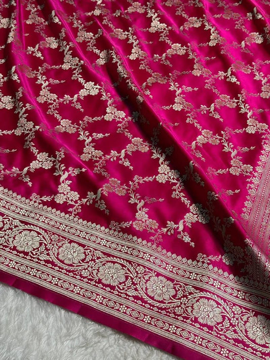 Banarasi Pure katan mashru silk saree With Blouse