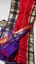 Banarasi Semi Kora Organza Dybel  Saree