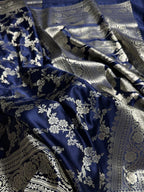 Banarasi Pure katan mashru silk saree With Blouse