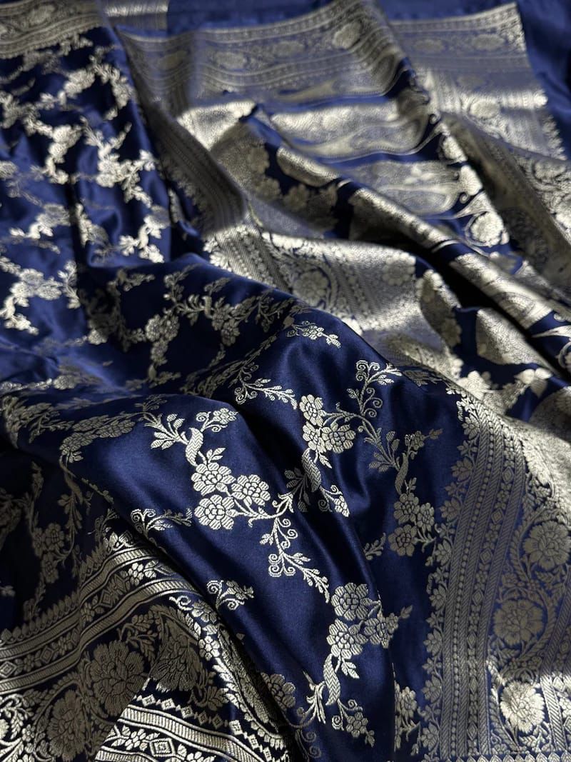 Banarasi Pure katan mashru silk saree With Blouse