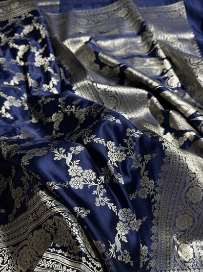 Banarasi Pure katan mashru silk saree With Blouse