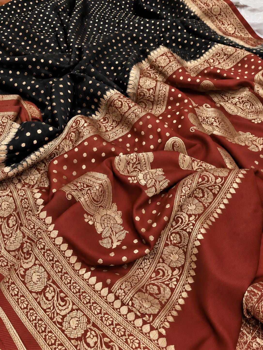 Banarasi Semi Georgette Soft Silk Saree