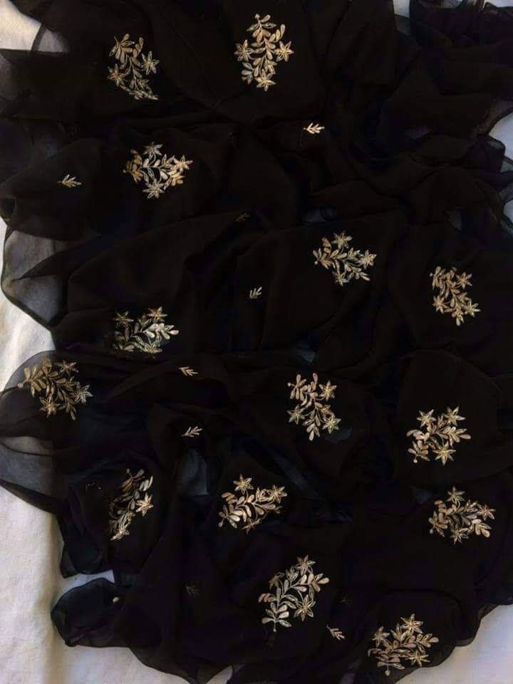 Pure Jaipuri Chiffon 13 big Gota Patti work Saree with  blouse