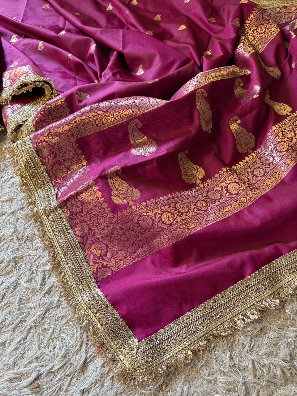 Banarasi Semi katan Soft Silk Saree