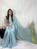 Pure Modal Silk Saree with blouse