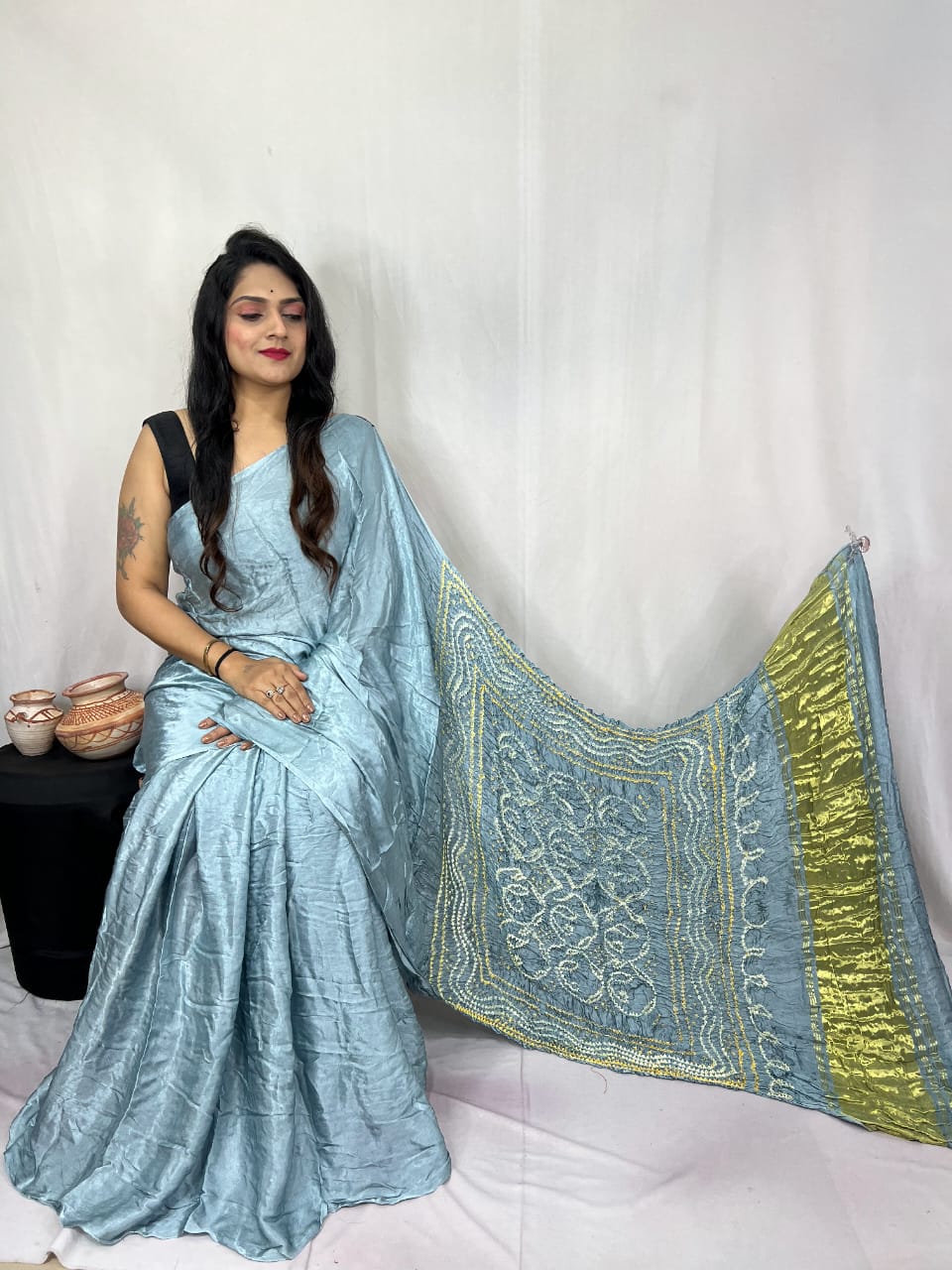 Pure Modal Silk Saree with blouse