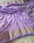 Banarasi Semi Khaddi Katan Georgette   Saree