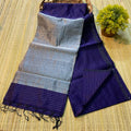 Handloom silk cotton With pallu zari work With blouse
