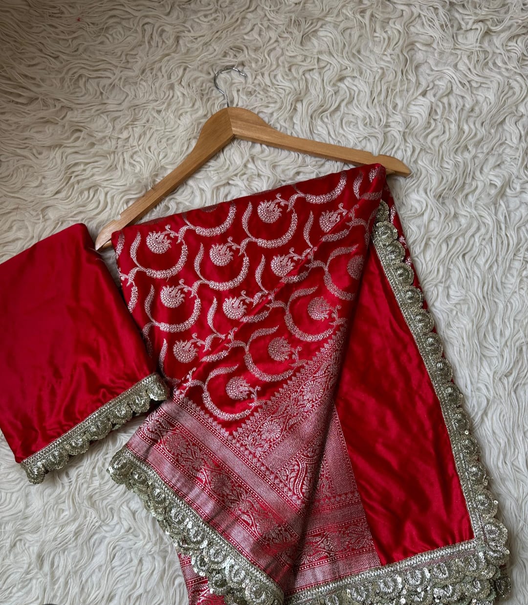Banarasi katan mashru silk saree