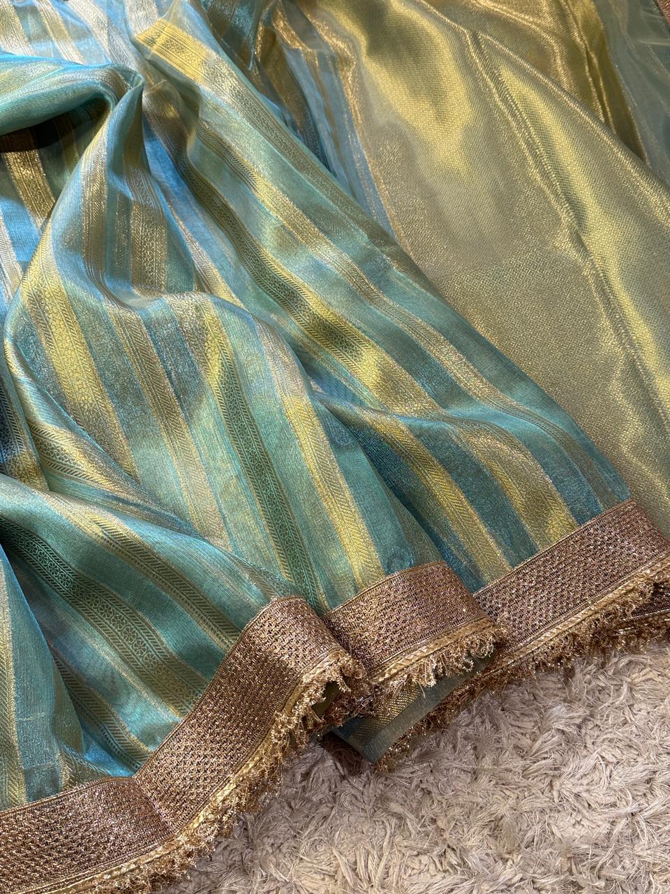 Banarasi Tissue Silk Saree With Blouse