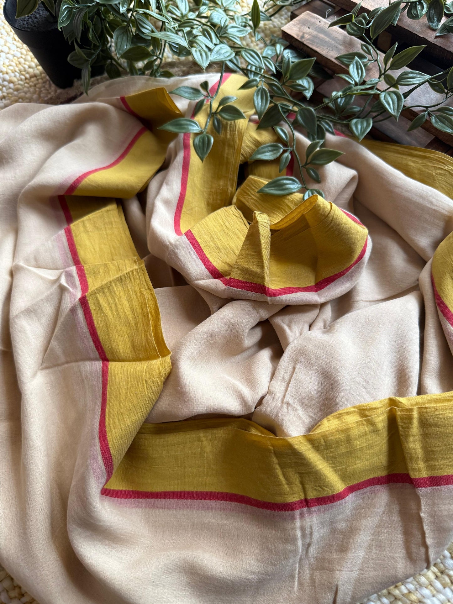 Beautiful Cotton Mulmul  Saree