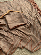 Banarasi Semi Katan Silk Saree With Blouse