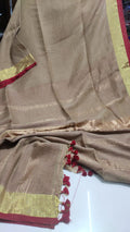 Pure Linen By Linen Saree From the Loom's of Bengal