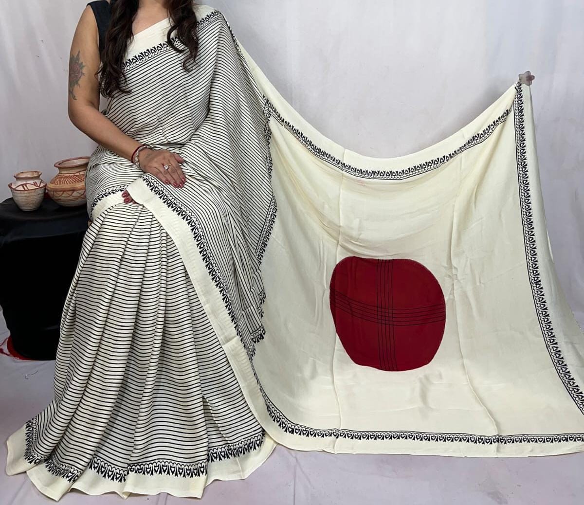 Pure Modal Silk Saree with blouse