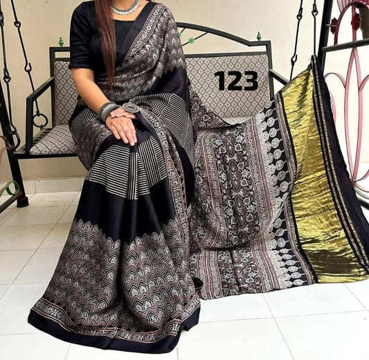 Pure Modal Silk Saree with blouse
