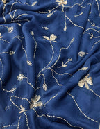Pure Jaipuri Chiffon Jaal Work Saree With Blouse