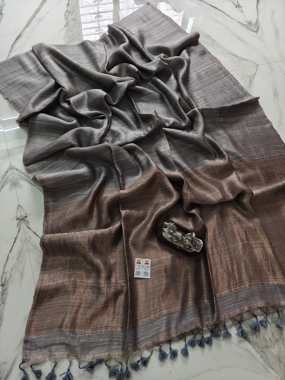 Bengal Handloom Pure Matka Silk Saree With ( Silk Mark Certified)